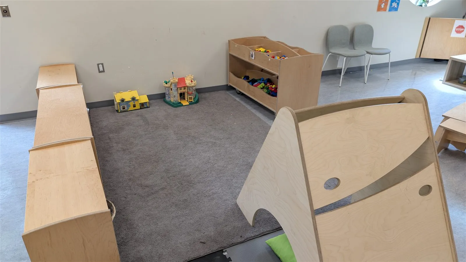 The building and construction area in the Chrysalis Room
